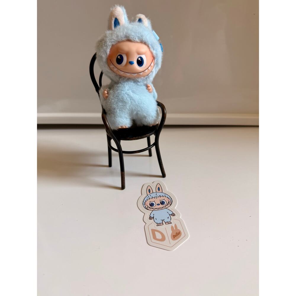 Authentic Pin for love Lububu plush letter : D Popmart V4